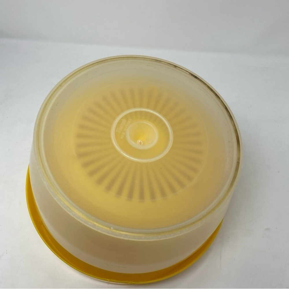 Triumph Brevet Salad Spinner / Dryer - Yellow- Made In France Mid-Century MCM - Picture 4 of 6
